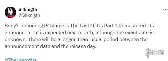 联创早报:《美末2复刻》下月上架PC Steam新周销榜_图片